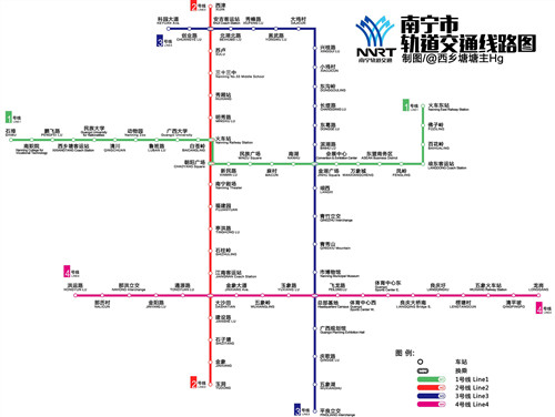 南寧地鐵4號線2019 南寧地鐵線路圖最新