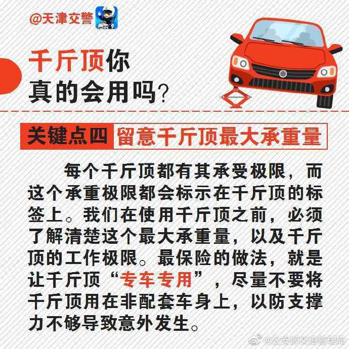 新手司機(jī)速看!汽車千斤頂你真的會用嗎