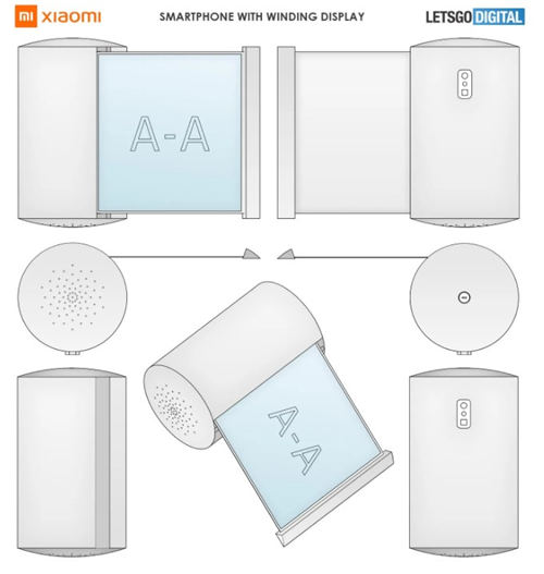 小米新款卷繞屏手機曝光 外觀呈卷紙型