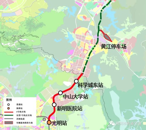 注意 因地鐵6號線支線中山大學(xué)站施工光明區(qū)這條路臨時調(diào)整半年