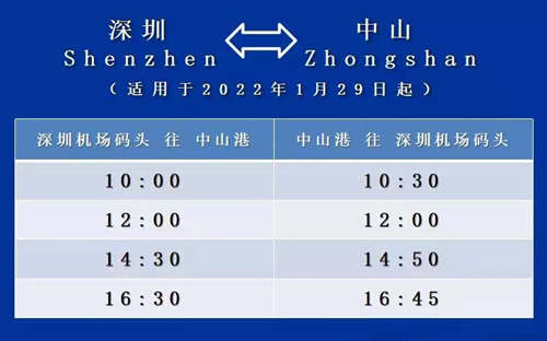 深圳機場碼頭復航路線圖