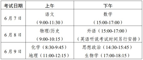 2023廣東深圳高考時間是幾月幾號