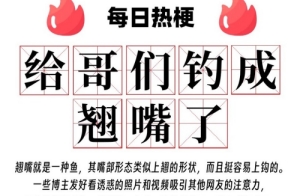 給哥們釣成翹嘴了是什么意思